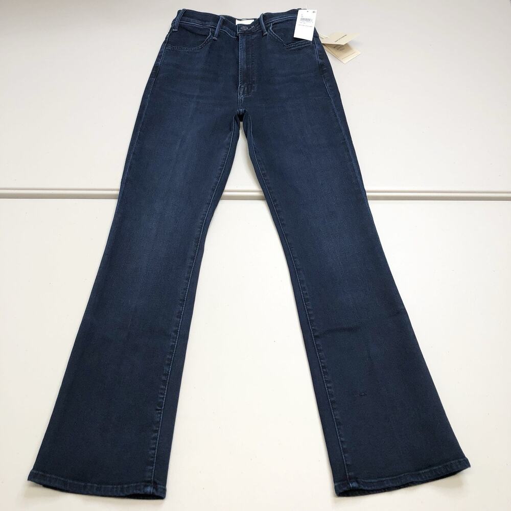 NWT Mother The Hustler Ankle CHIP ON MY SHOULDER Jeans 26 x 27 Blue Distressed